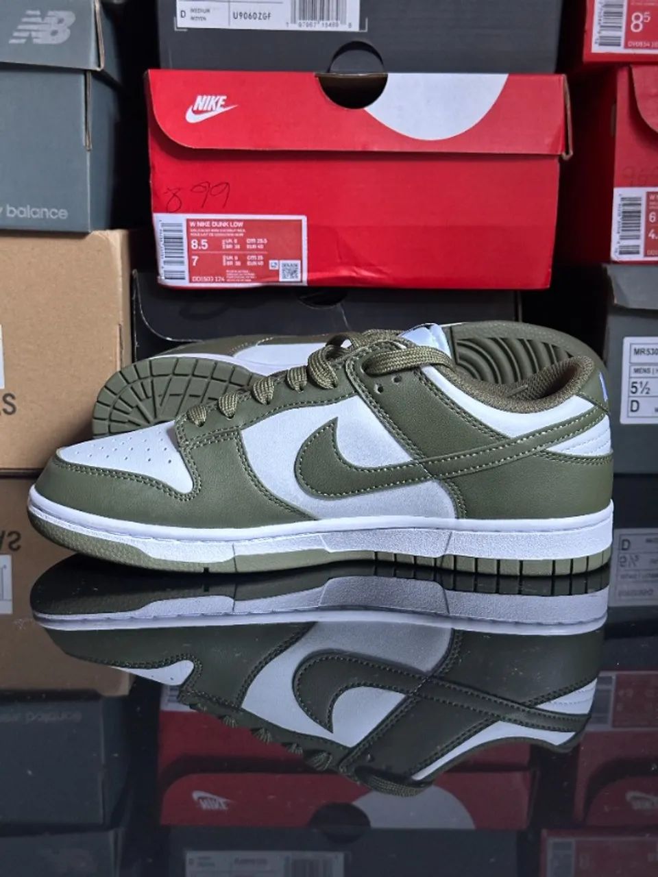 nike dunk low medium olive - tamanho 38, original #823 - Foto 2