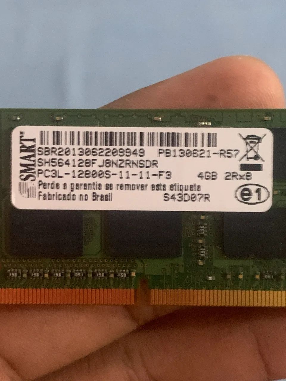 Memória smart de notebook 4GB ddr3 2rx8 - Foto 2