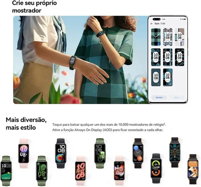 Smartband Huawei Band 8 Preto - Foto 3