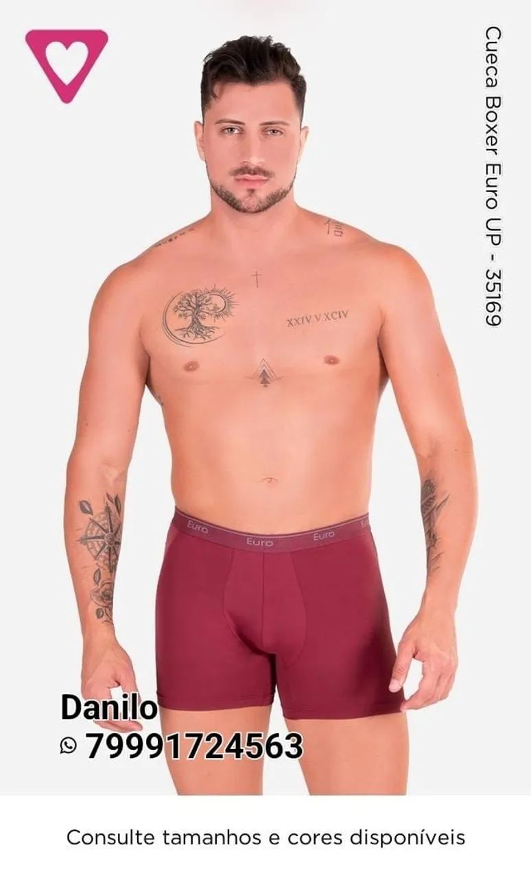 Cueca Boxer Euro UP - Romance 