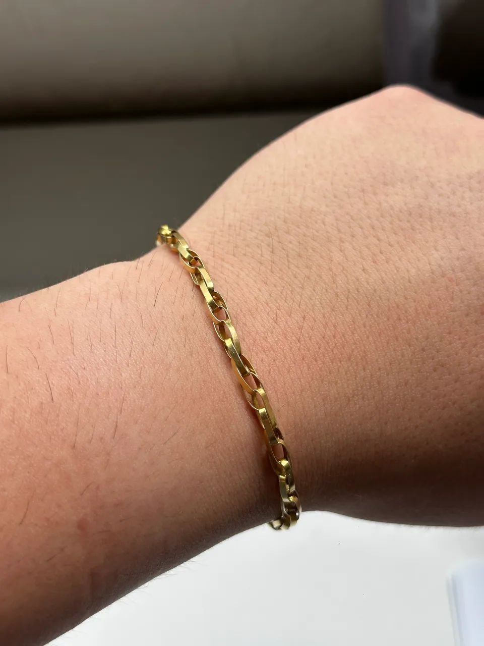 Pulseira de Prata Banhada a Ouro 