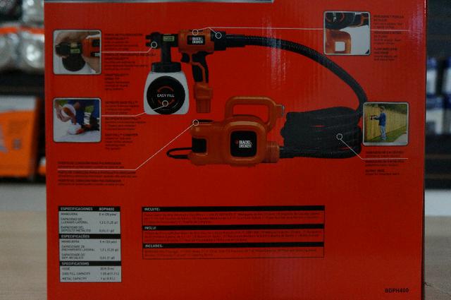 Pistola de Pintura e Pulverização 320W bdph400- Black & Decker 220v - Foto 2