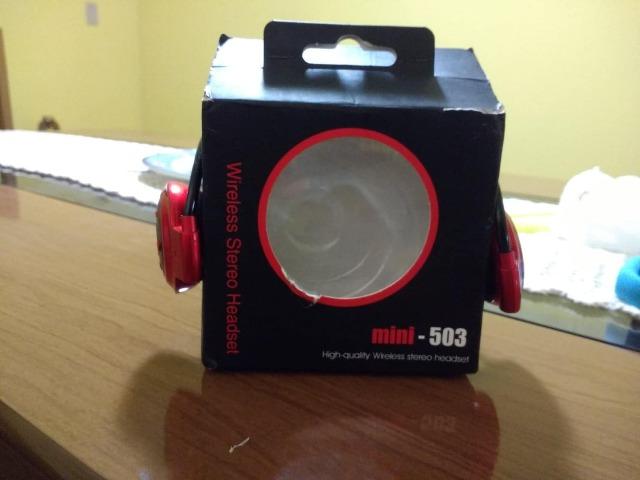 HeadphoneMP3 Bluetooth,Rádio Fm, entrada para cartão e função atendimento De 50 por 35 - Foto 3