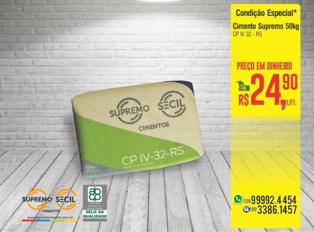 Cimento Supremo 50Kg - SuperOferta - Confira! - Foto 2