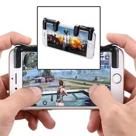 Gatilho Celular Free Fire Pubg L1 + R1 Mira Jogos - Foto 5