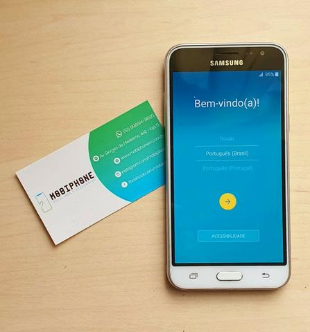 Samsung Galaxy J3 Branco, Com garantia e nota fiscal, Semi novo