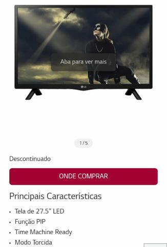 Vendo tv LG perfeito estado pouquíssima vezes usado