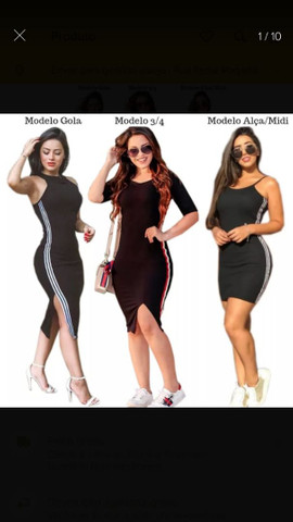 Vestido canelado 