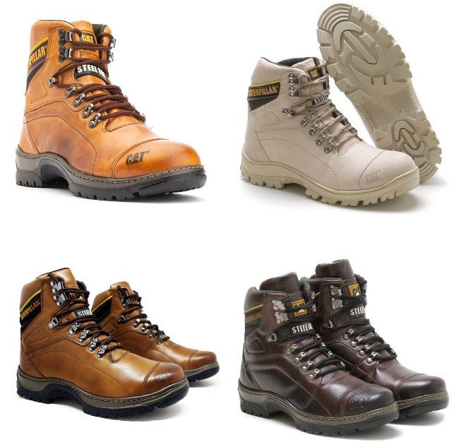 Bota Caterpillar - Coturno em Couro Legítimo - Foto 6