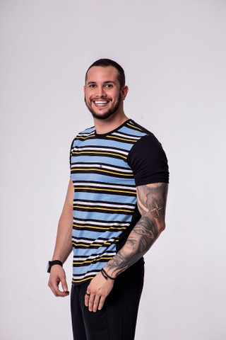 Camisa Gola Careca Listrada  - Foto 2