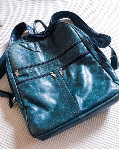 MOCHILA EM COURO LEGÍTIMO  - Foto 5