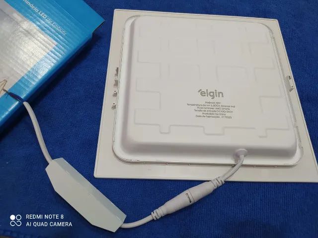 Painel embutir 18w 22x22 Elgin 6500k ( Distribuidor de iluminação - Jk Eletrônicos) - Foto 3