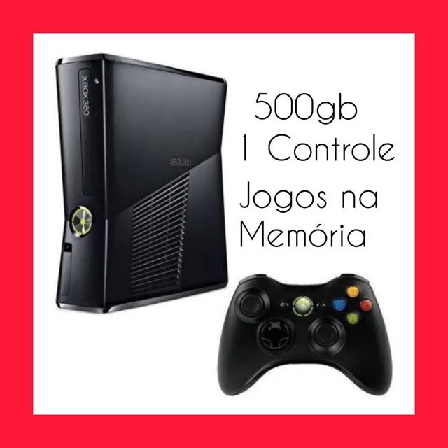 Xbox 360 Bloqueado C/ Controle & Kinect S/ Jogos - DFG