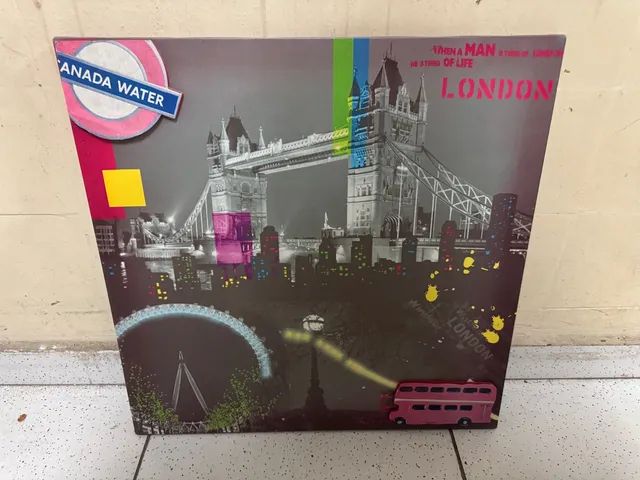 Quadro tela londres 50X50 cm - Foto 2