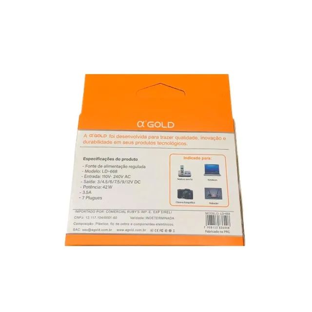 Fonte Alimentação Regulada Universal 3,5A 7 Plugs 3V/12V - Foto 4