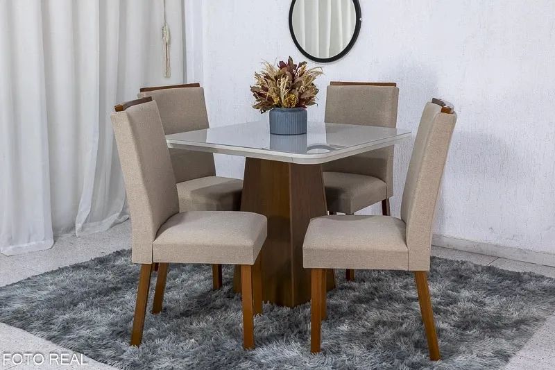 Mesa de Jantar 4 Lugares Lunara rf3322