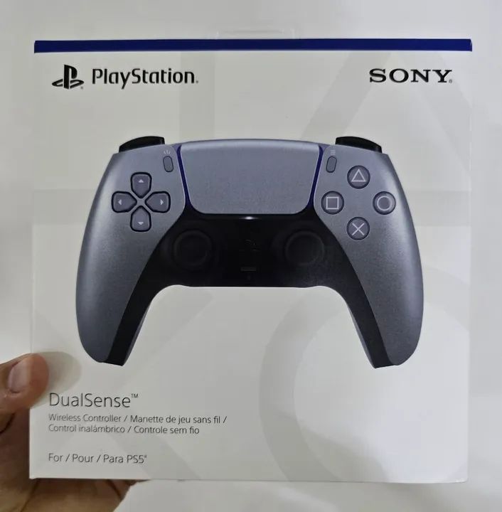 Controle PS5 - DualSense "NOVO" - SILVER.