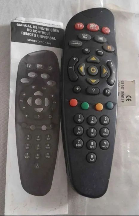 Controle Remoto Universal com Manual.