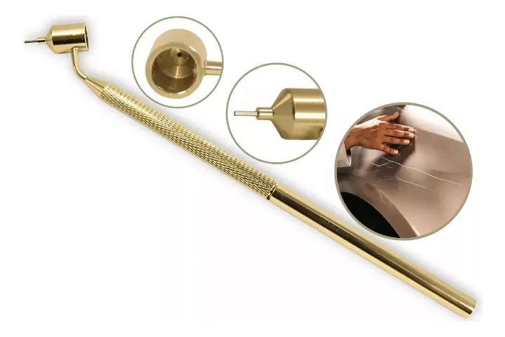 CANETA MICRO PINTURA REPARO AUTOMOTIVA FUNILARIA PINTURA PINCEL - Foto 2