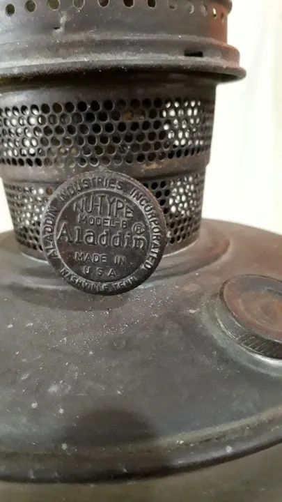 Lampião Aladim vidro original anos 50 - Foto 2