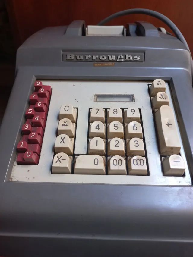 Calculadora antiga elétrica Burroughs  - Foto 2
