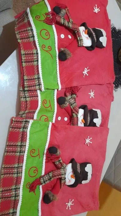 Jogo de capas de almofada Natalina - Papai Noel