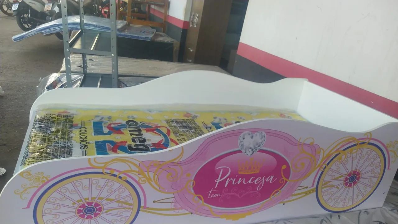 CAMA INFANTIL NOVA COM COLCHÃO  - Foto 2