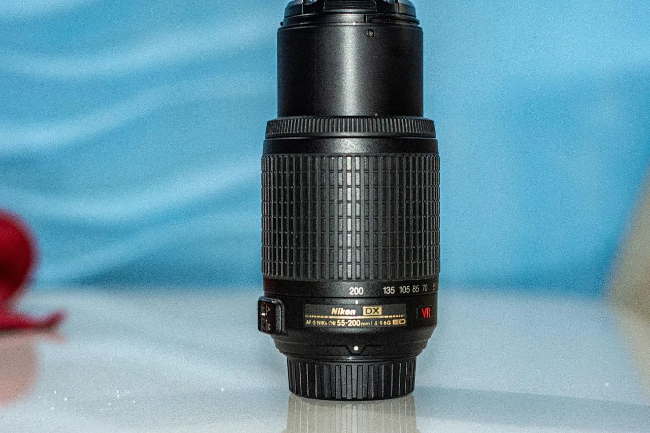 Lente nikon 55-200 em perfeito estado tbm aceito cartão débito crédito em até 12×