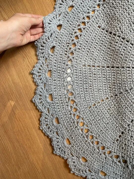 Tapete de crochê redondo - Foto 2