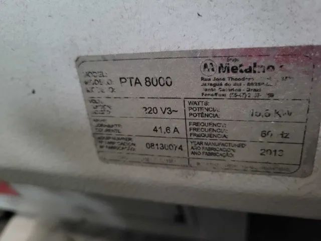 Prensa Térmica Pneumática Metalnox  - PTA 8000 - Foto 2