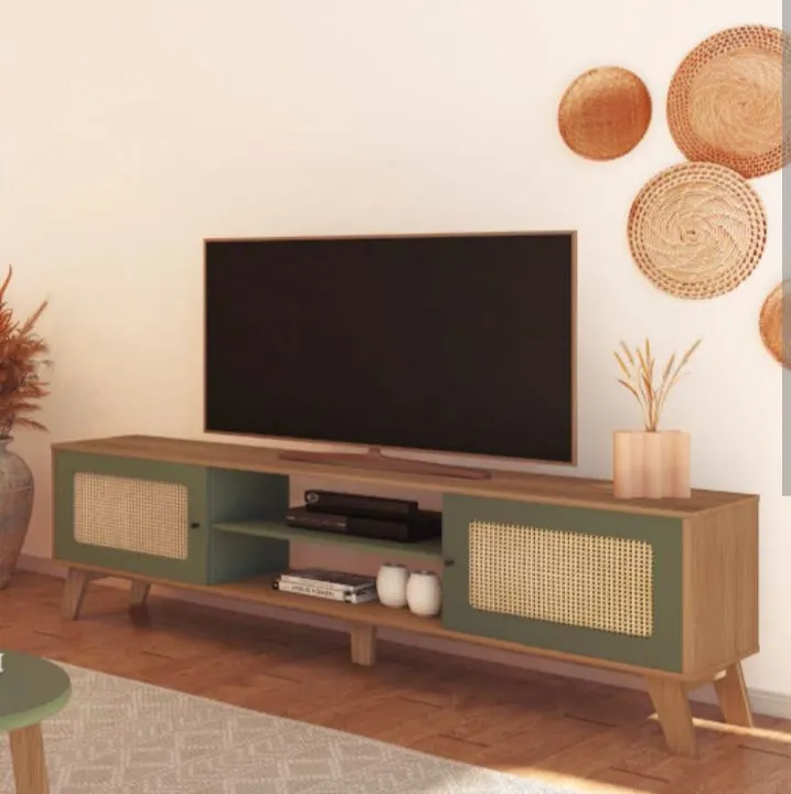 Rack de TV Moderno com Design Rústico ideal para Tv 70 polegadas