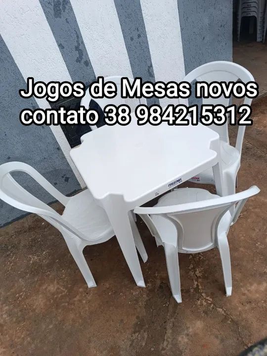 Jogos de cadeiras e Mesas. - Foto 2