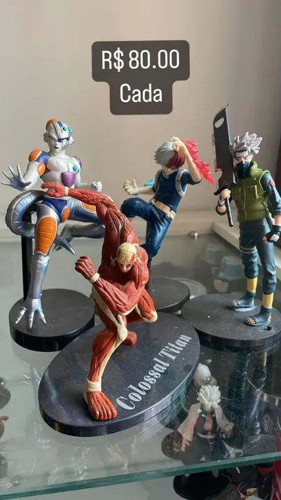 Action Figures do Dragon ball, Demon Slayer, Naruto e muitos outros