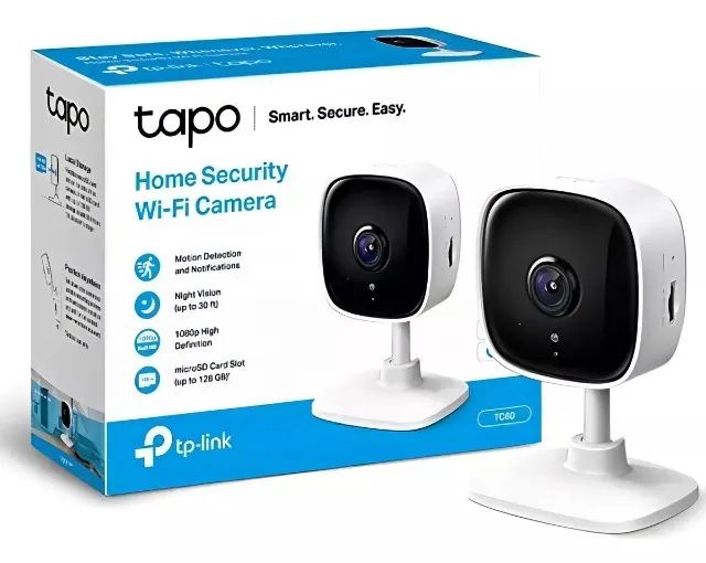 Câmera de Segurança TP-Link Tapo TC60 - Monitoramento Inteligente com Visão Clara 