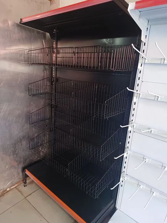 Caldas Gôndola cesto prateleira pra comércio e supermercado - Foto 3