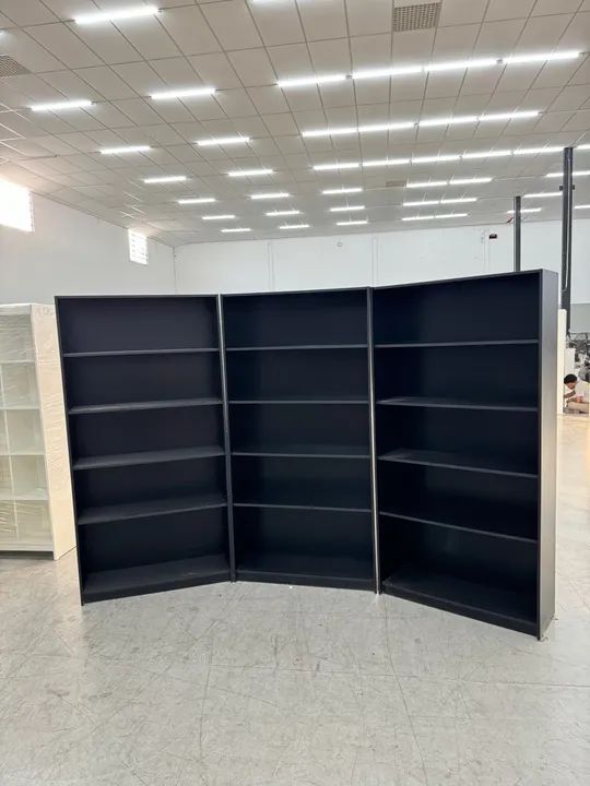 Prateleira Expositora Preta MDF - Fábrica 