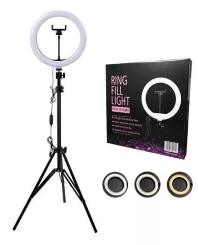 Promoção Ring Light Led 10 Polegadas 26cm Com Tripé 2m Lehmox