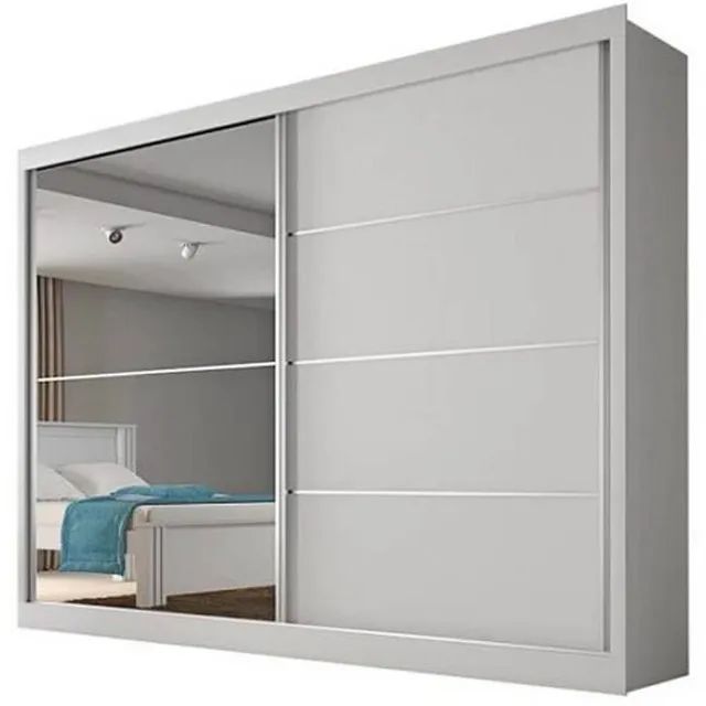 Guarda Roupa Verona Casal com Espelho 2 Portas 4 Gavetas Europa