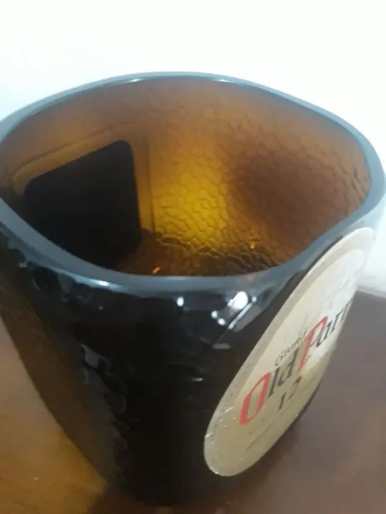 Pote vidro feito da própria garrafa  - Foto 3