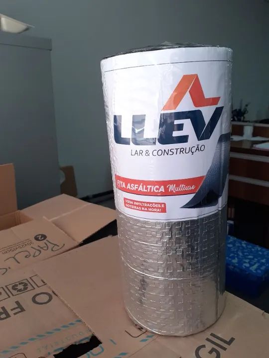 Manta Fita Asfáltica Aluminizada Auto Adesiva - 05 à 90 cm x 10 m - A partir de - Foto 6