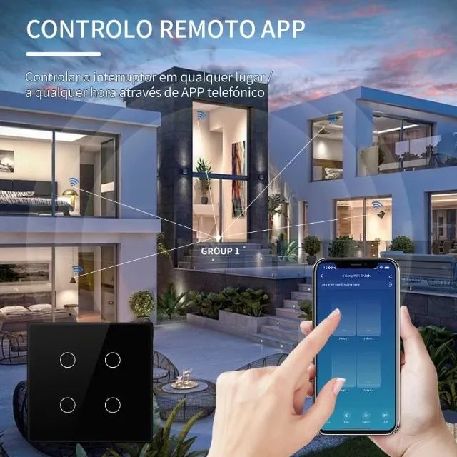 Interruptor Inteligenete Wifi Tuya 6 Botões, Compatível com Alexa - Foto 3