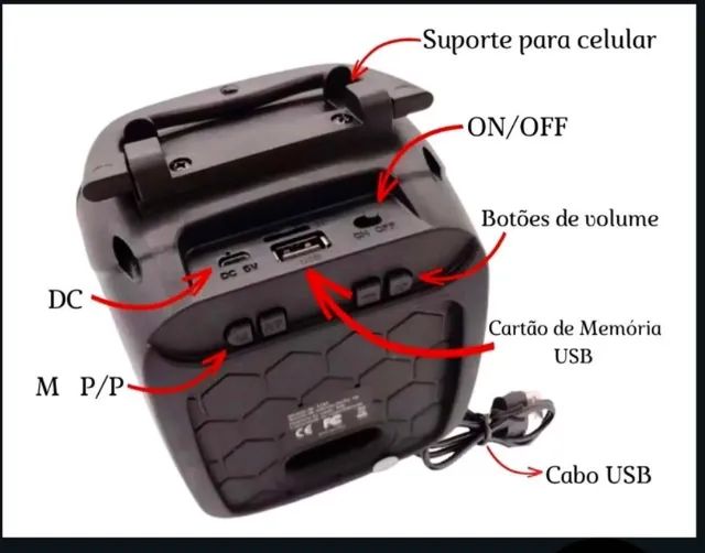 Caixa de som Multimidia Bluetooth 5W RMS Xtrad - Foto 5