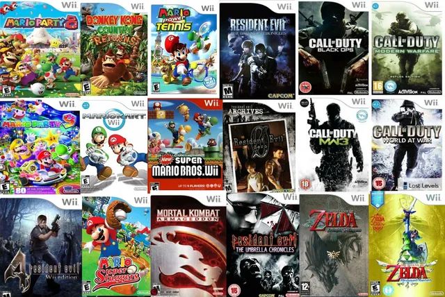 Jogos de Nintendo Wii 5 cada cd