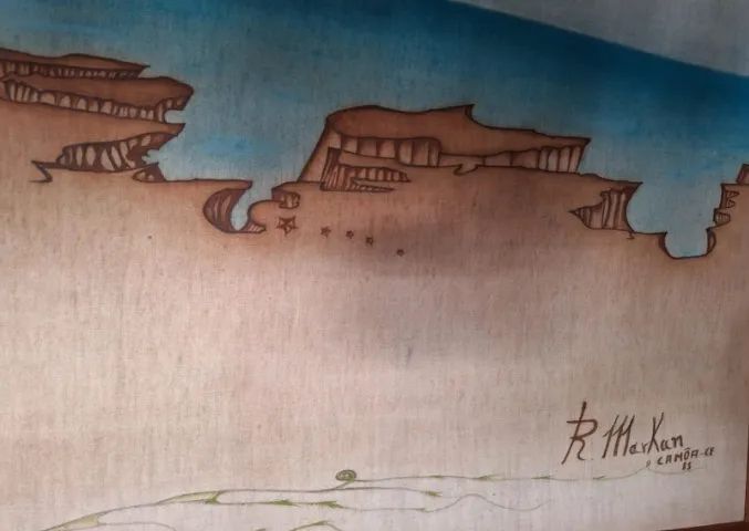 Quadro" Canoa Quebrada", do Pintor Rodolpho Markan 150 X 98 Cm, muito bem conservado. - Foto 4