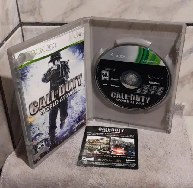 Jogo Original de XBOX 360 - Call Of Duty World At War (Completo Com Manual / Seminovo) - Foto 2