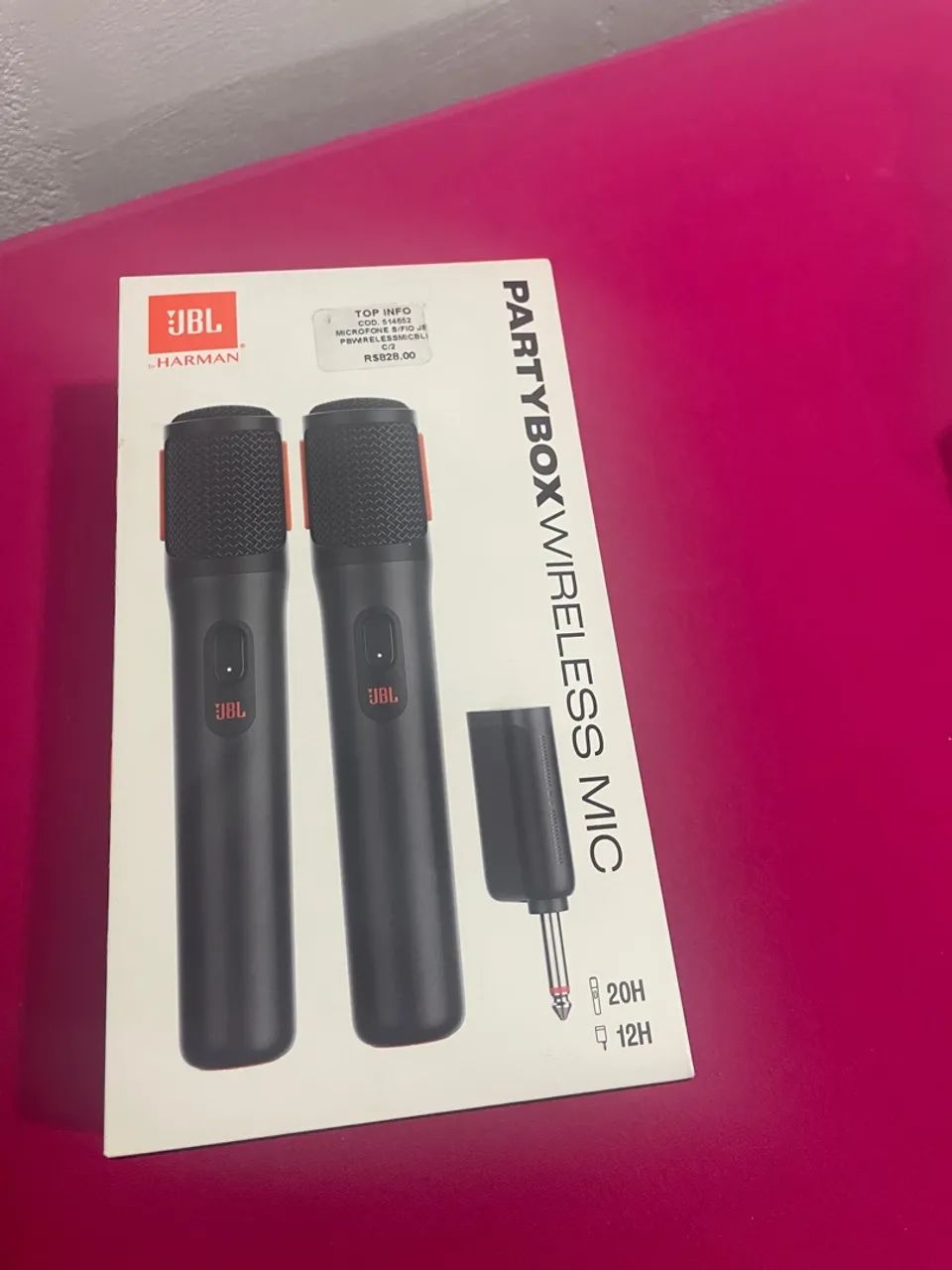 Vendo microfone JBL novo