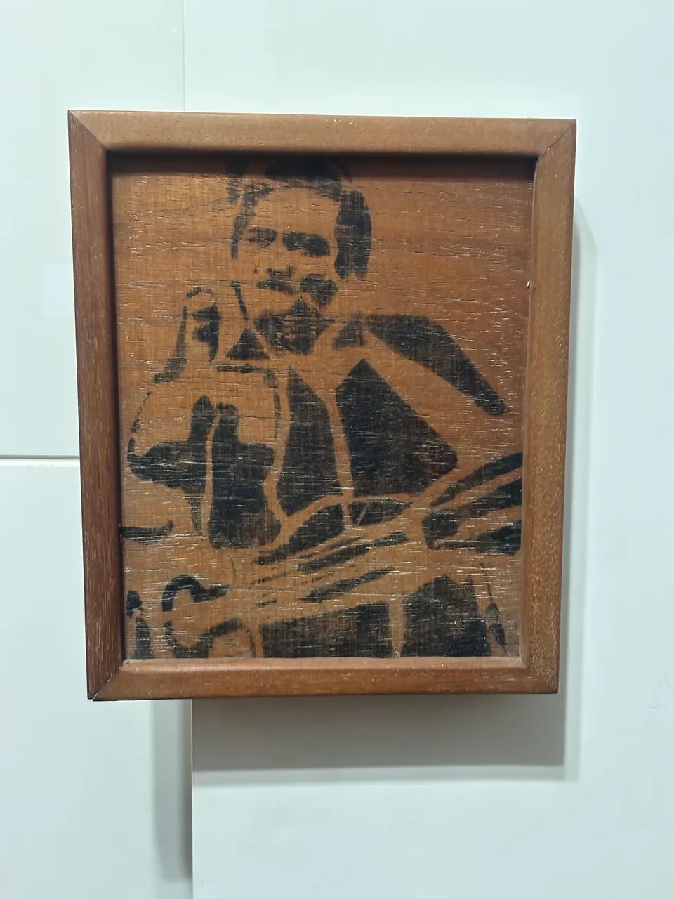 Quadro Johnny Cash 22x18 em madeira 