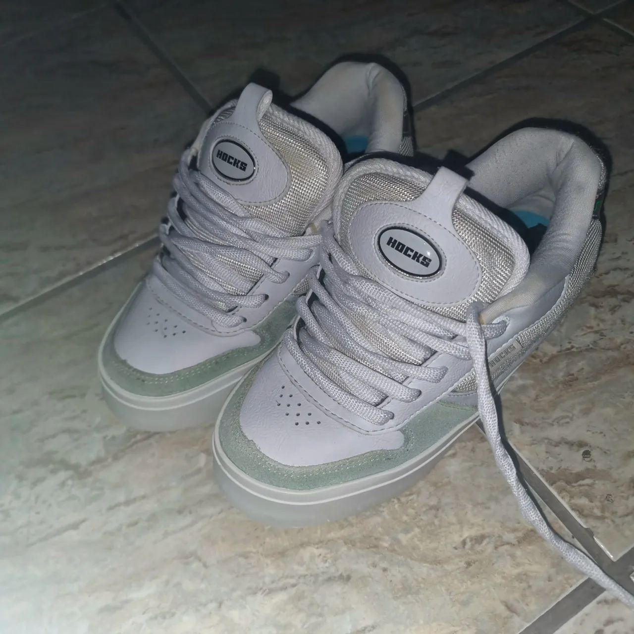 Tênis Hocks tamanho 34 feminino skate  Branco puff street  - Foto 2