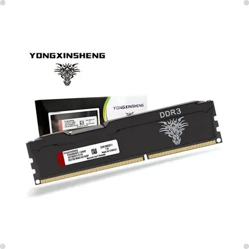 MEMÓRIA RAM 4GB 1600MHZ PRETA COM DISSIPADOR DE CALOR