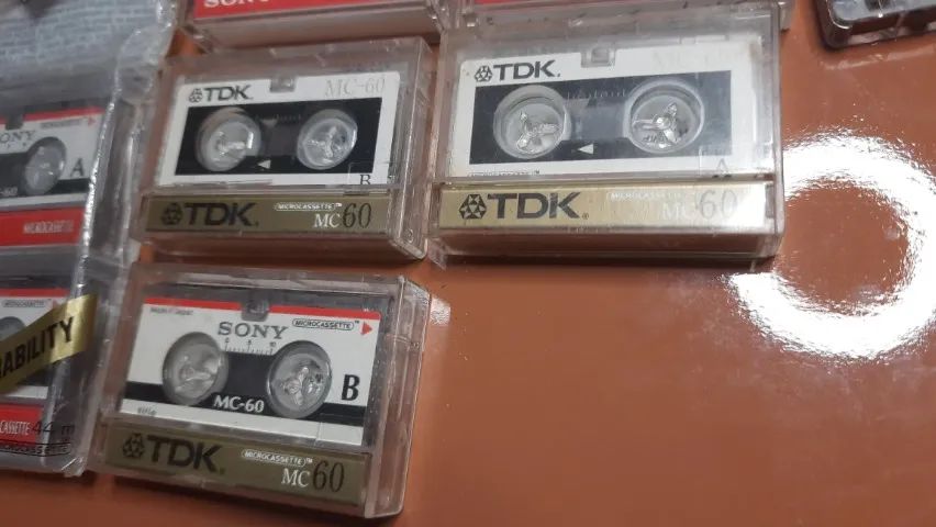 Fitas de Microcassete Sony e TDK - Foto 2